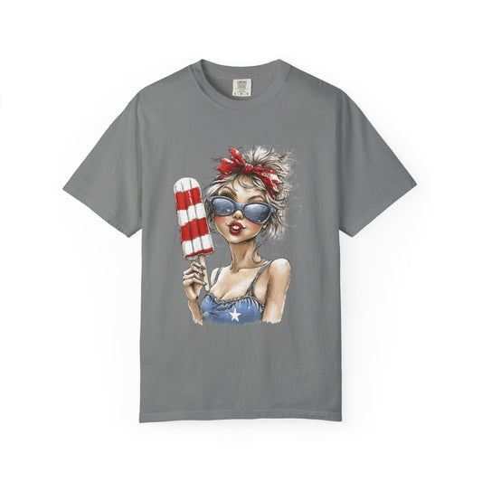American Patriotic Pinup Girl T-Shirt