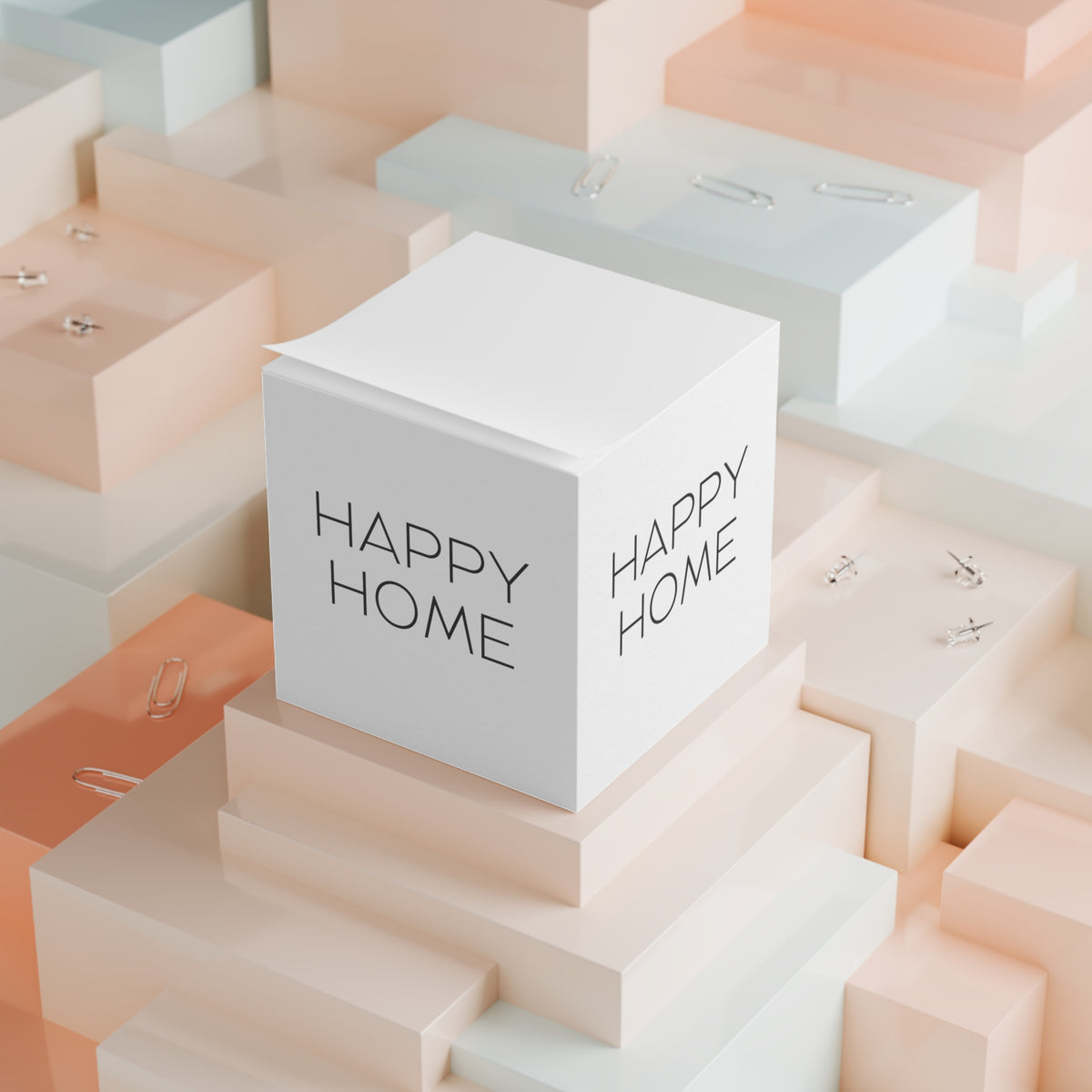 Happy Home Note Cube Memo Block Gift