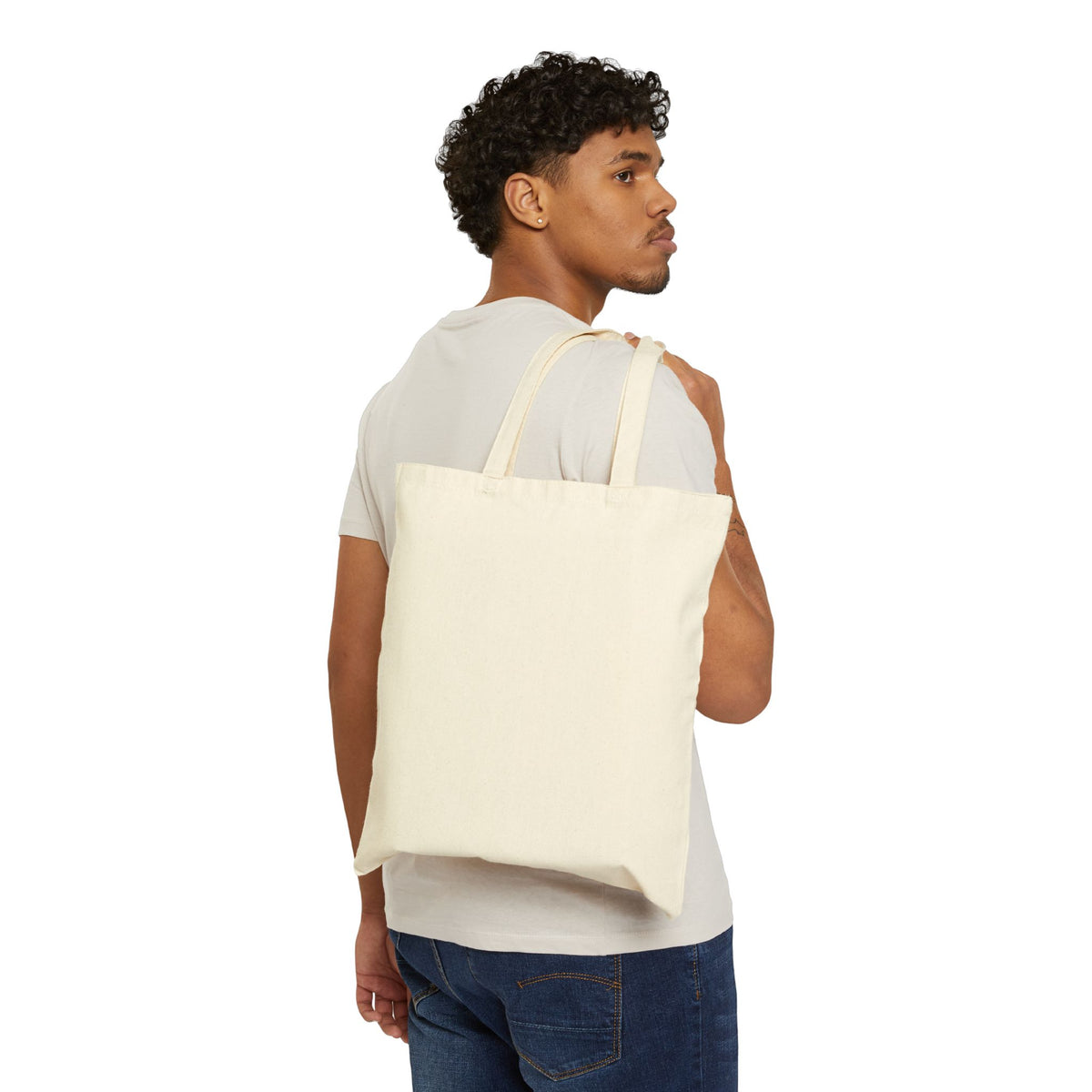Funny Canvas Tote Bag Grocery Market