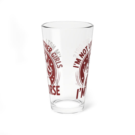 Funny Vintage "I'm Not Like Other Girls" Mixing Glass (16oz.)