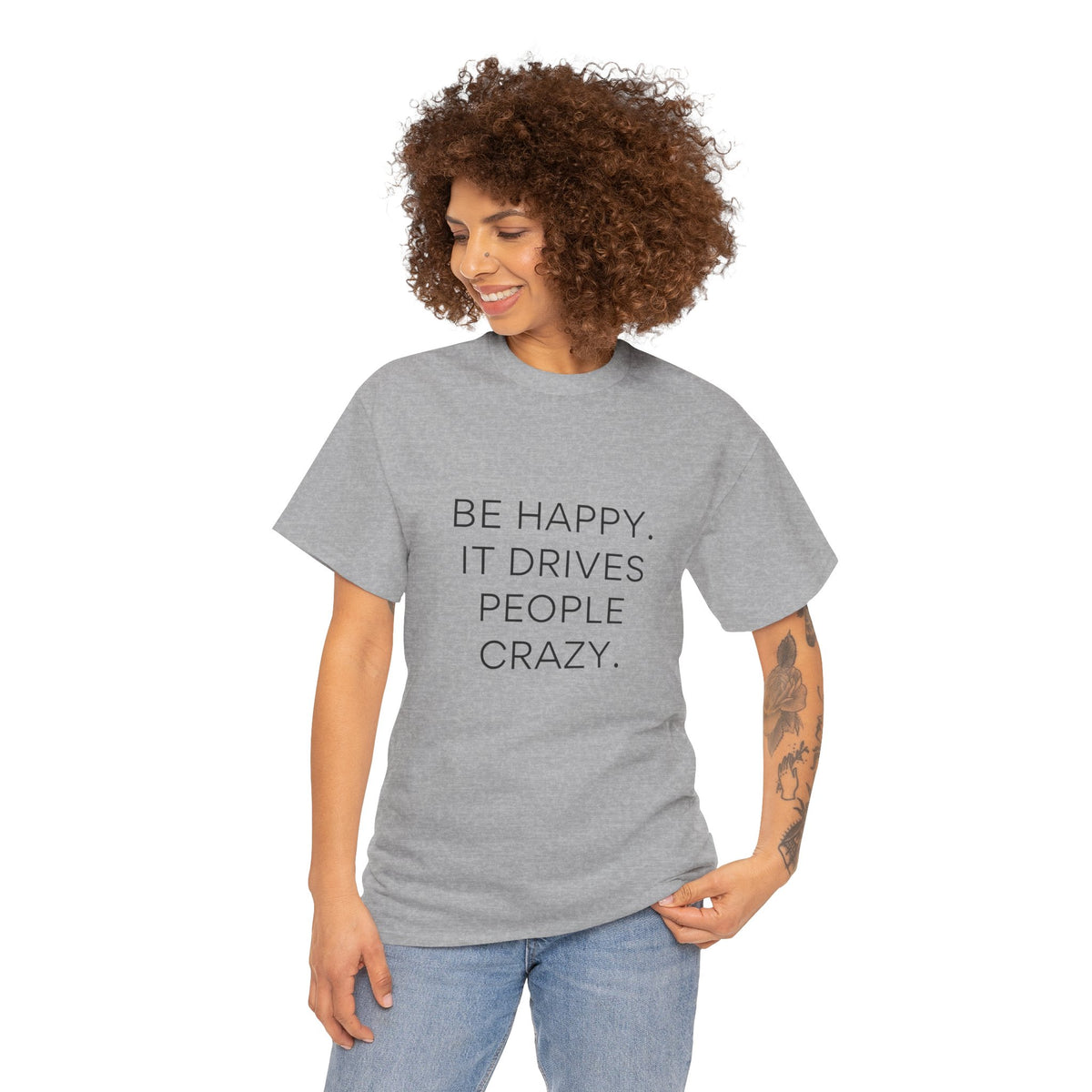 Inspirational Happy Unisex Heavy Cotton T-shirt