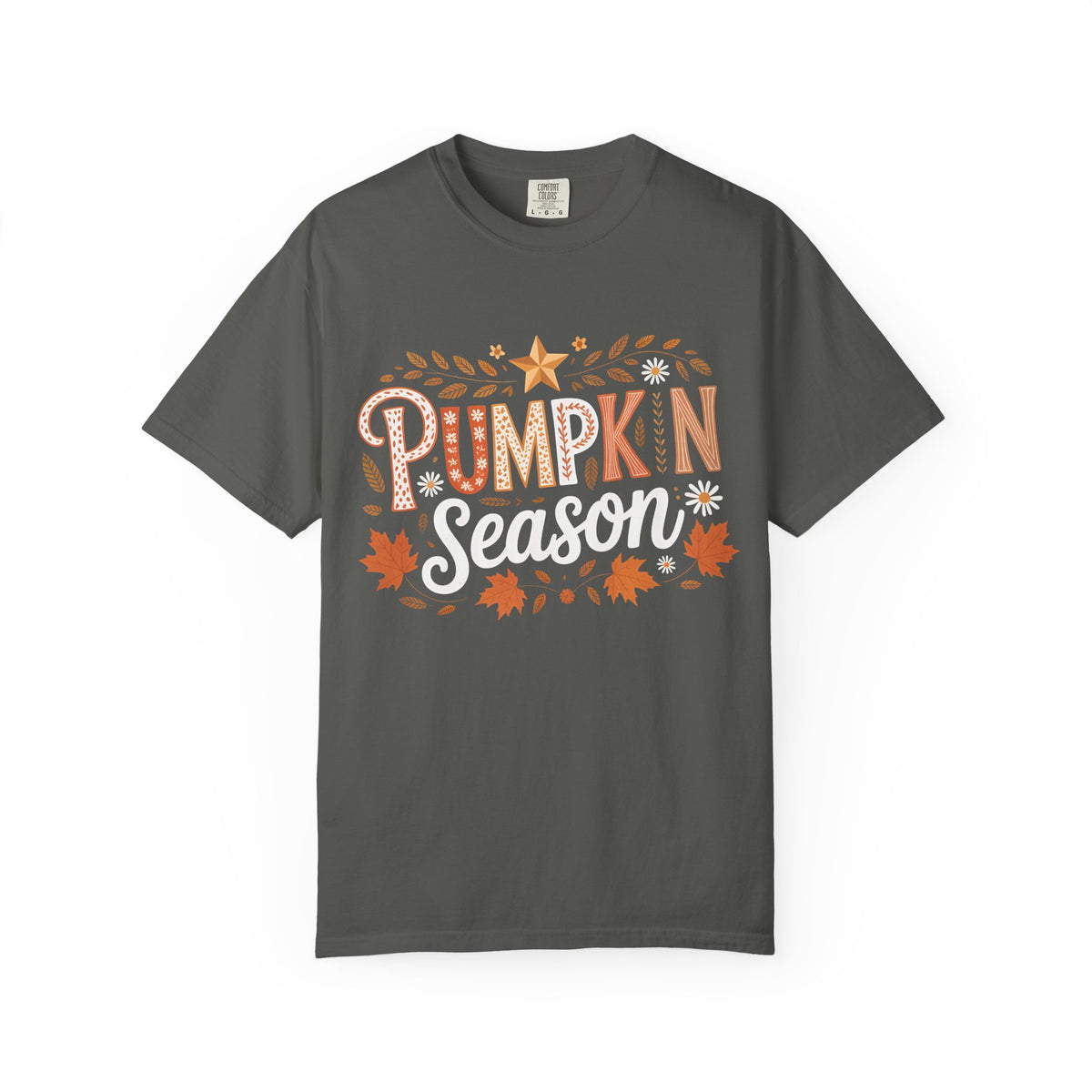 Pumpkin Season T-Shirt — Fall Leaves & Cozy Autumn Graphic Tee