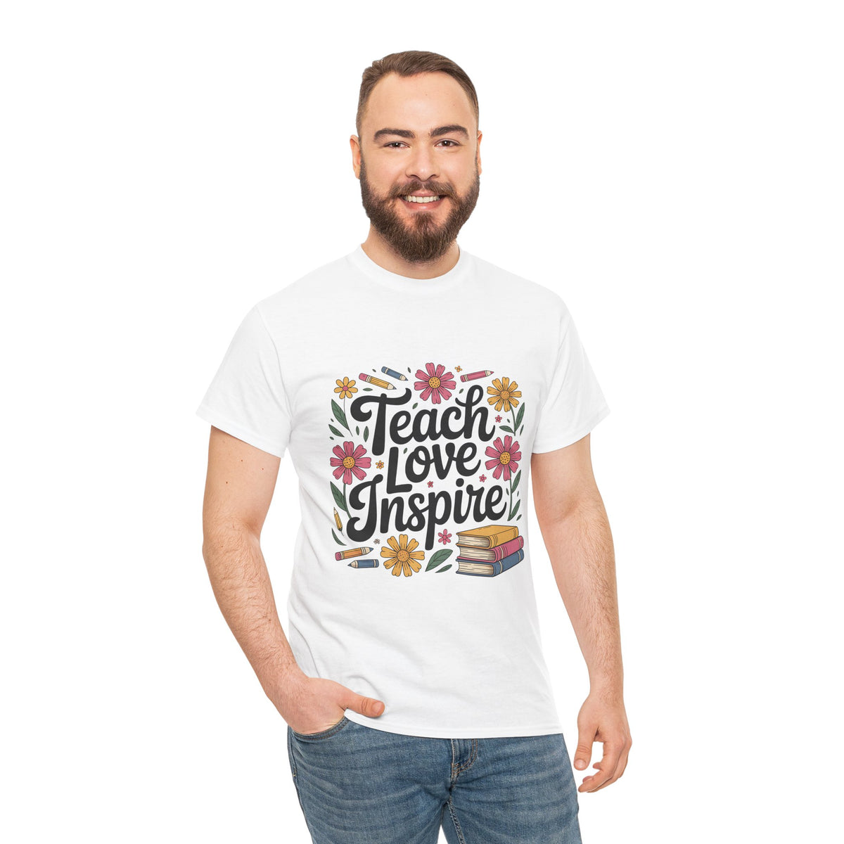 "Teach Love Inspire" Unisex Heavy Cotton Tee