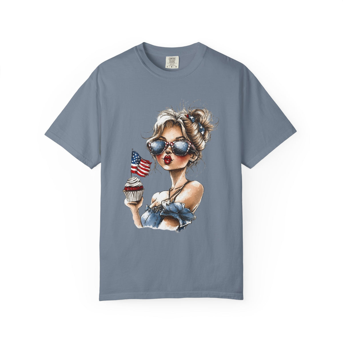 Patriotic Girl T-Shirt 4th of July Summer Tee