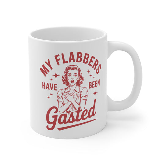 Funny Vintage "My Flabbers Have Been Gasted" Mug