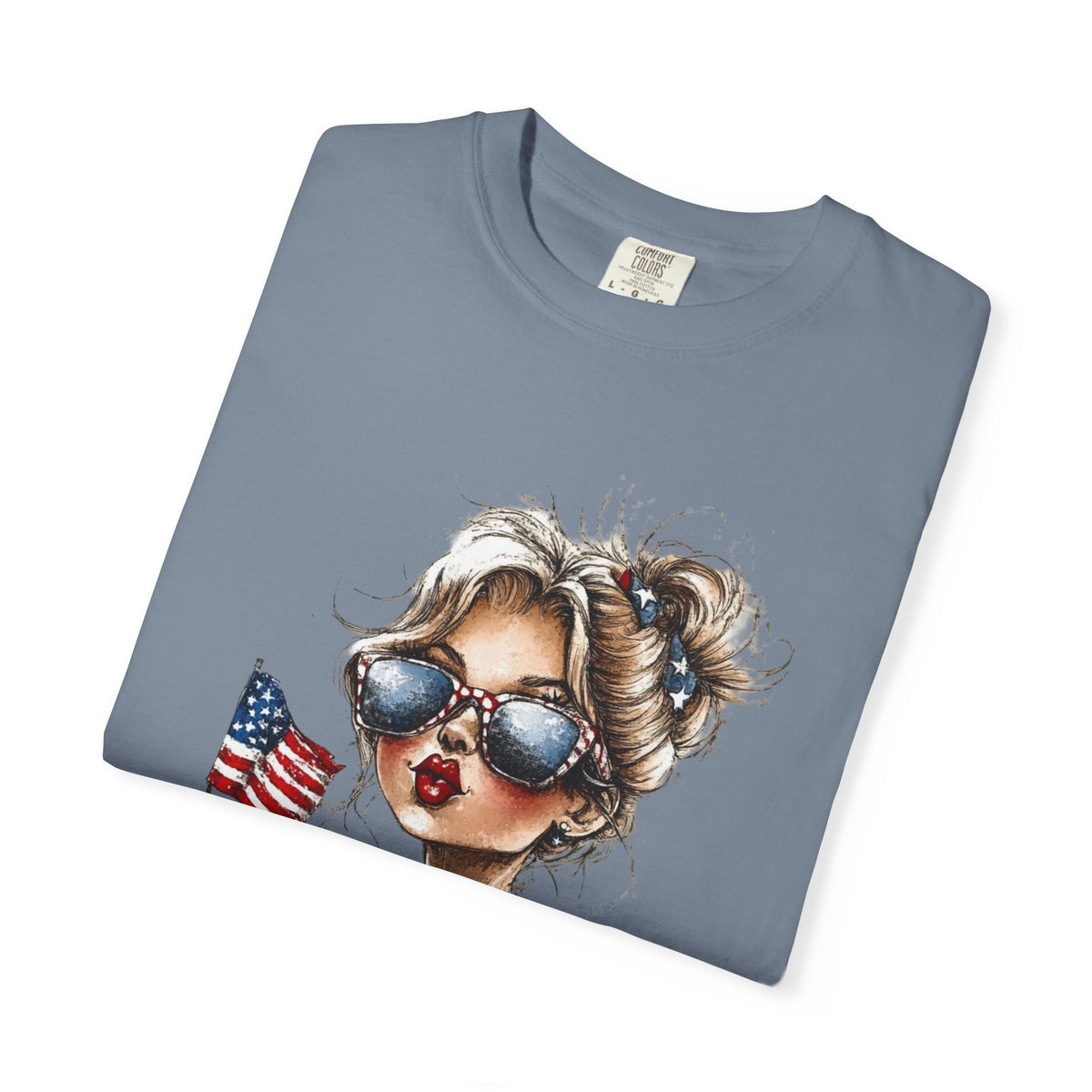 Patriotic Girl T-Shirt 4th of July Summer Tee