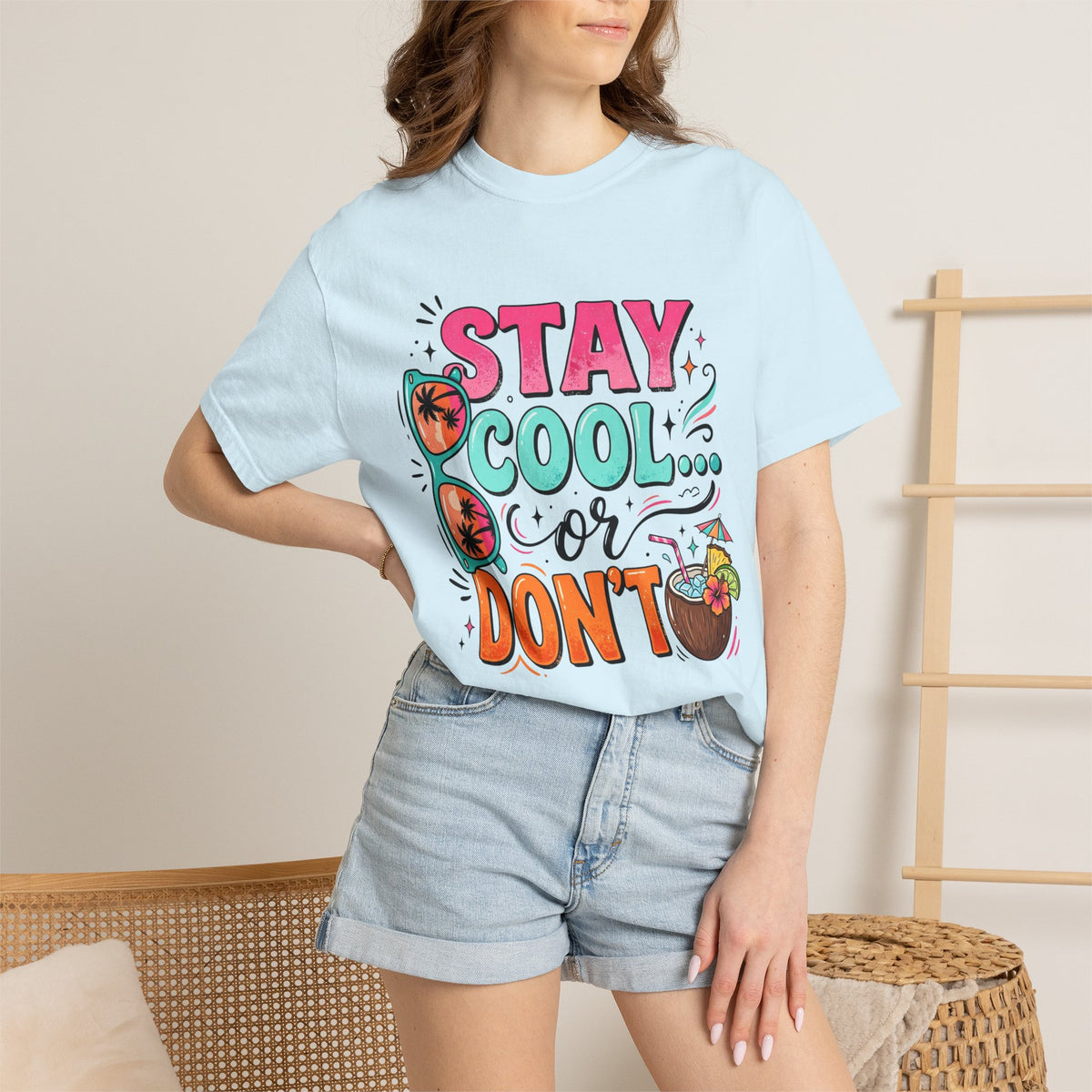 Stay Cool Bright Summer Graphic T-shirt Gift