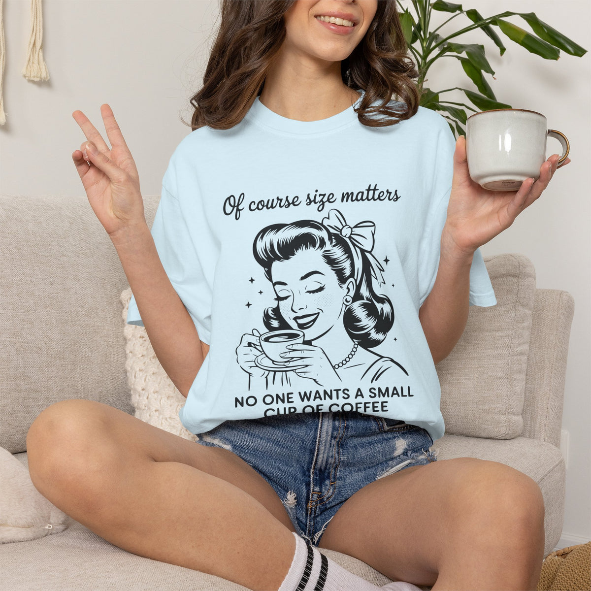 Funny Retro Coffee Graphic T-shirt
