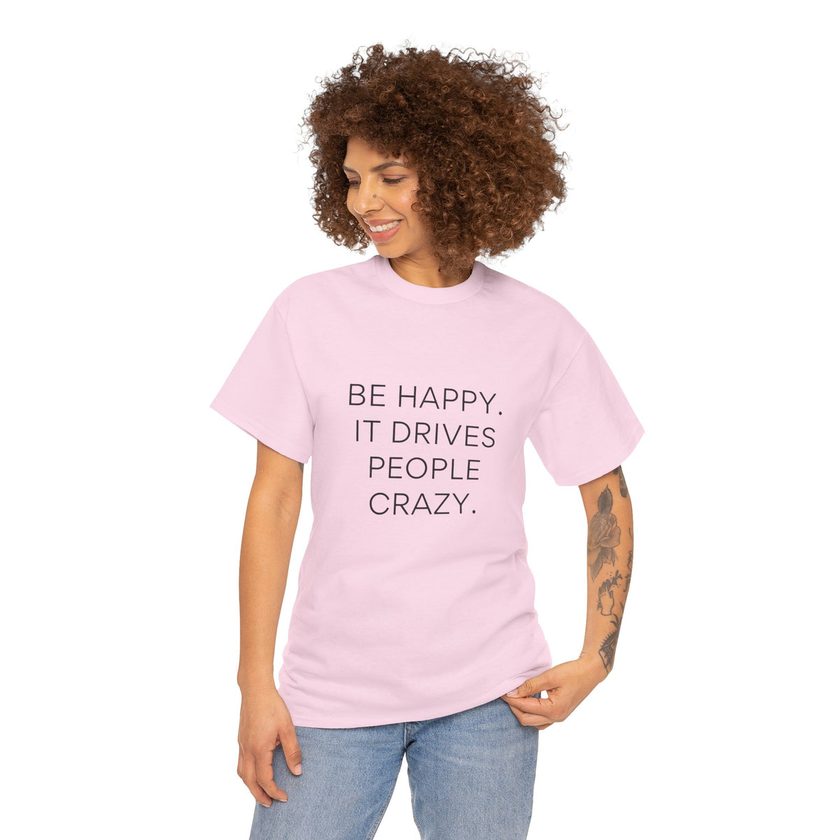 Inspirational Happy Unisex Heavy Cotton T-shirt