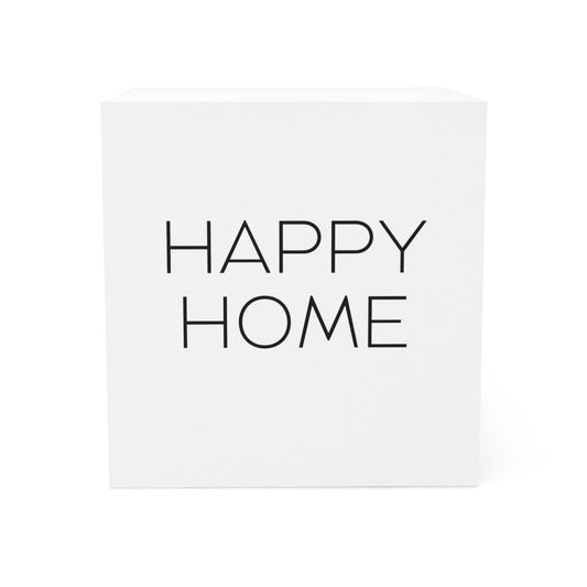 Happy Home Note Cube Memo Block Gift