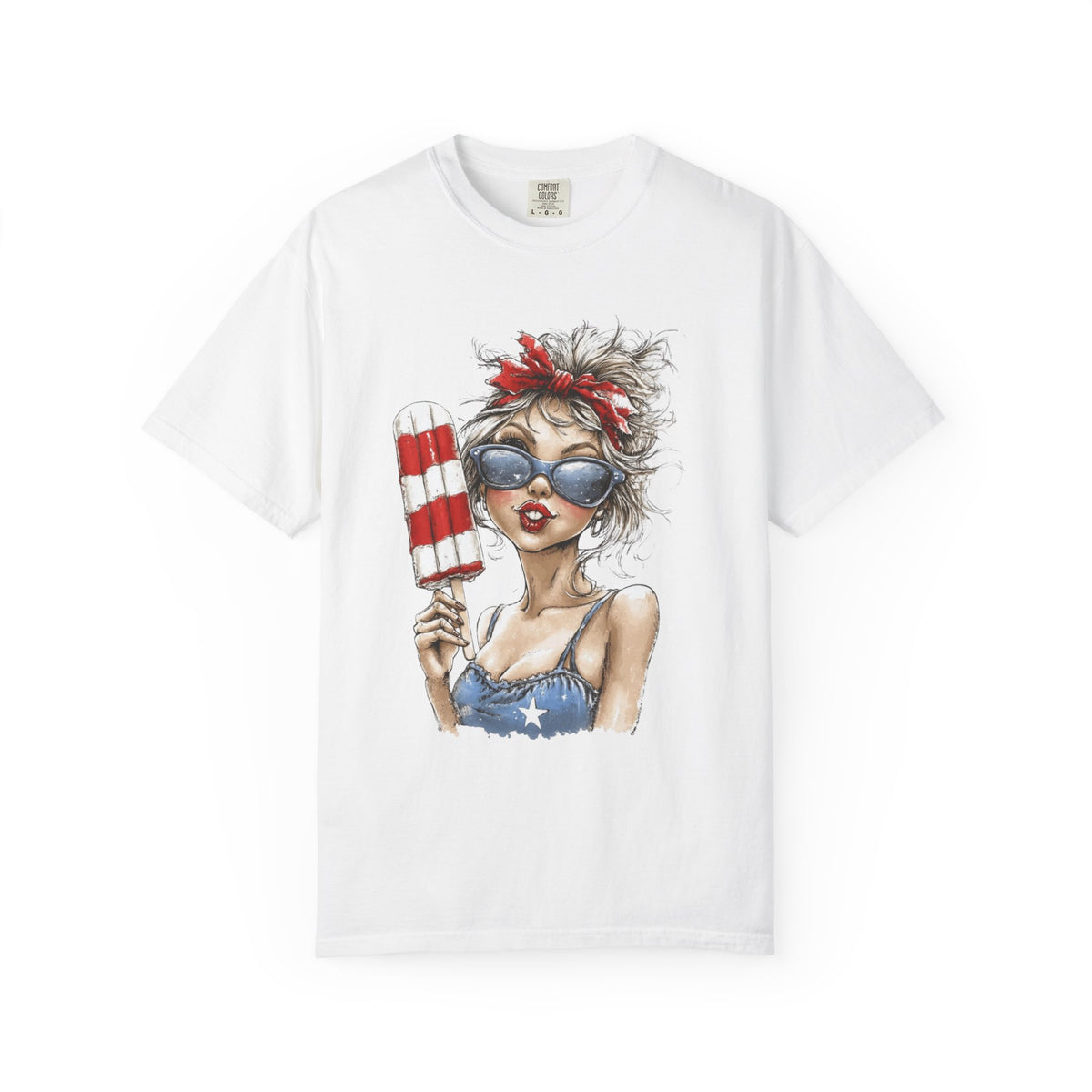 American Patriotic Pinup Girl T-Shirt