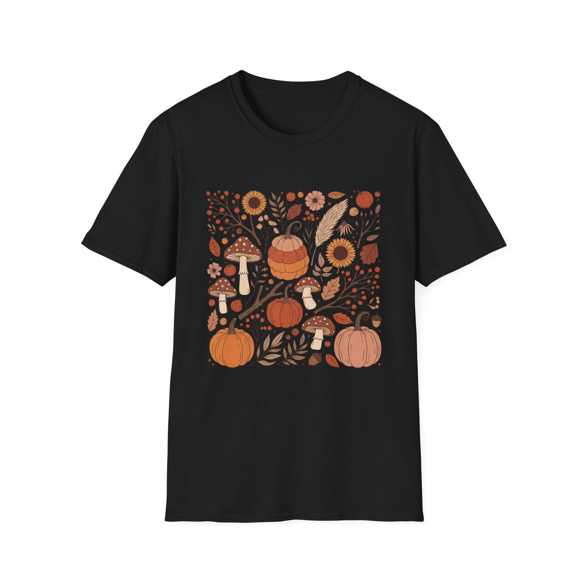 Colorful Autumn Harvest Graphic T-Shirt