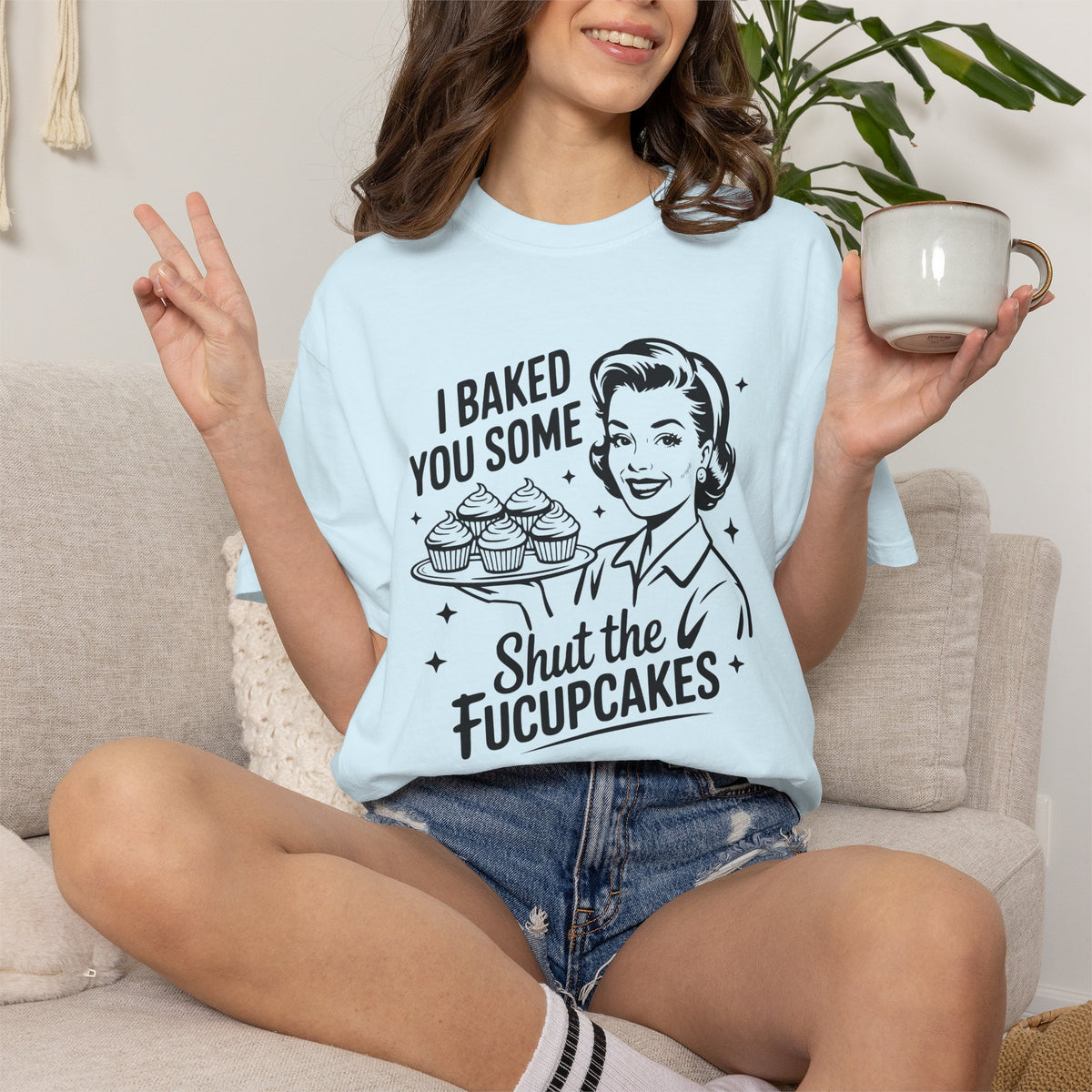 Humorous Graphic T-shirt Retro Style