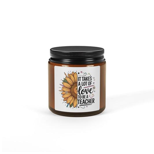 Teacher Appreciation Soy Candle Gift Amber Jar