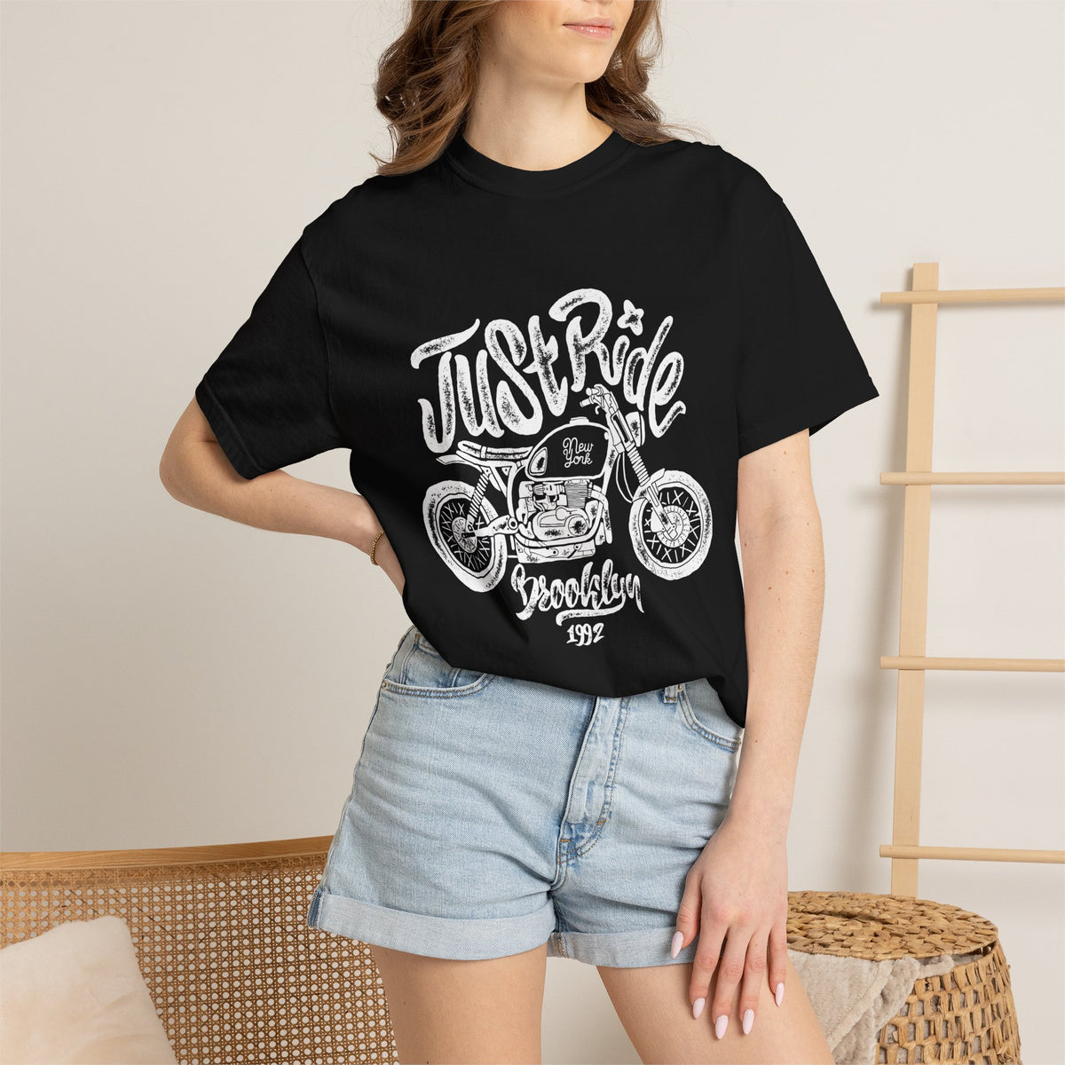 Motorcycle Summer Unisex Garment-Dyed T-shirt