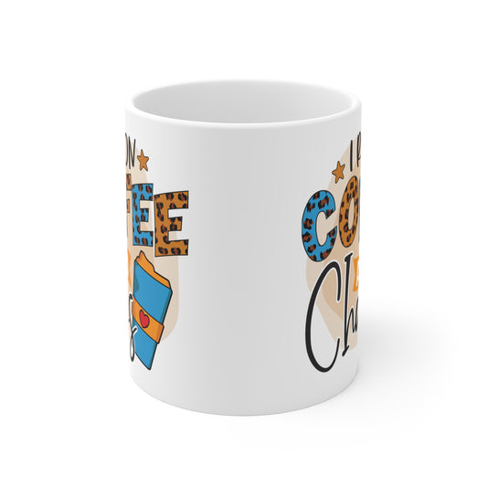 "I run on Coffee and Chaos" Leopard Print Mug Gift