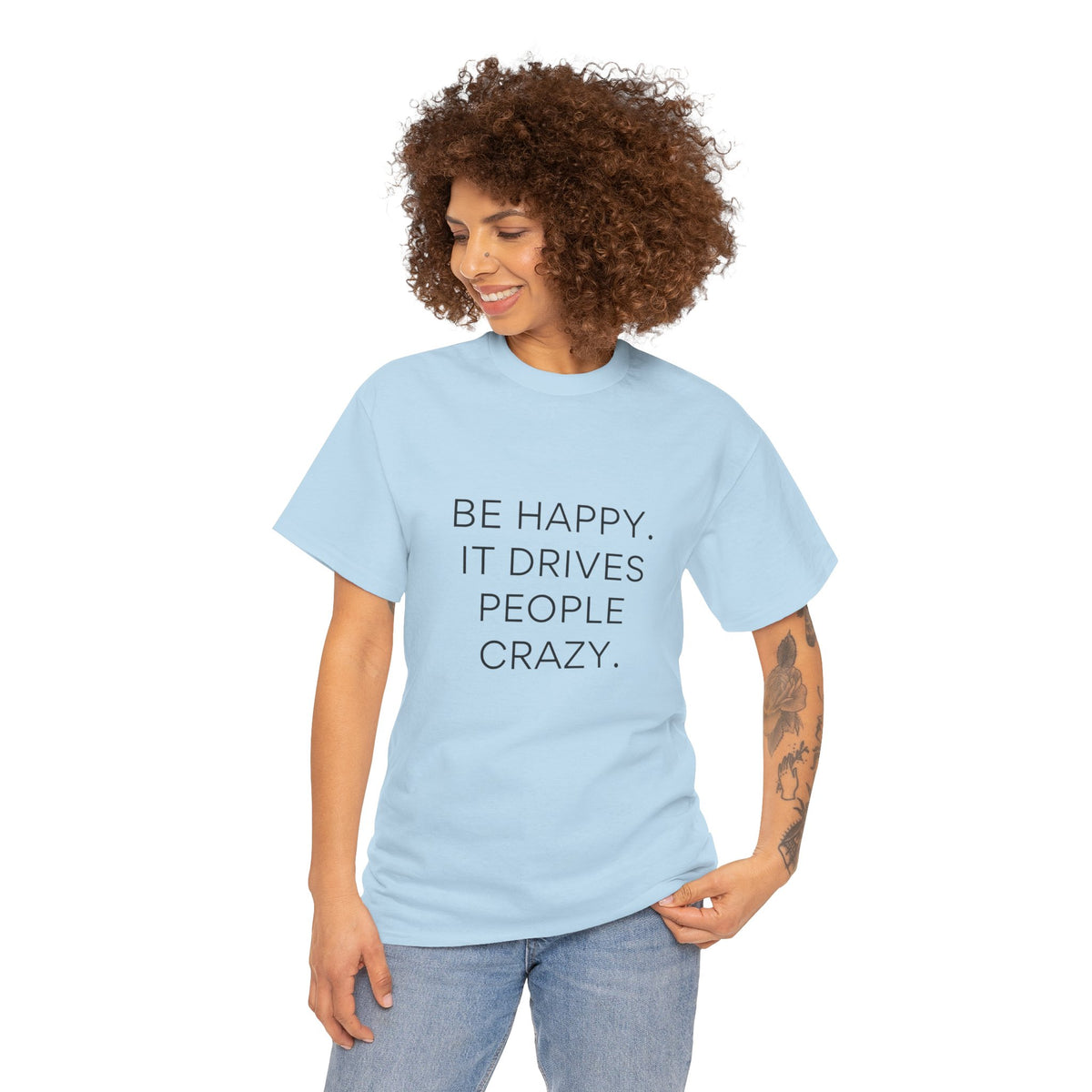 Inspirational Happy Unisex Heavy Cotton T-shirt