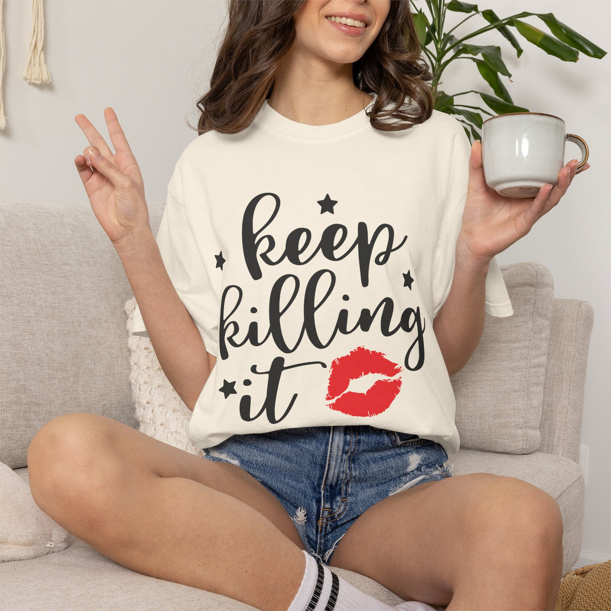 "Keep Killing It" Motivational Womens T-shirt