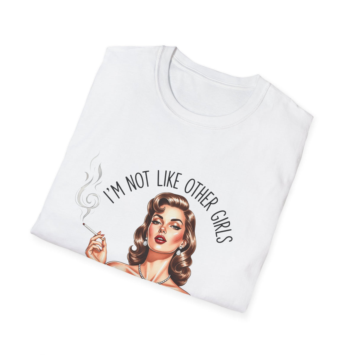 Retro Pinup Tee — "I'm Not Like Other Girls, I'm Worse" Graphic T-Shirt