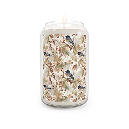 Botanical Songbird Soy Candle (13.75 oz) — Vanilla Bean | Comfort Spice | Sea Breeze
