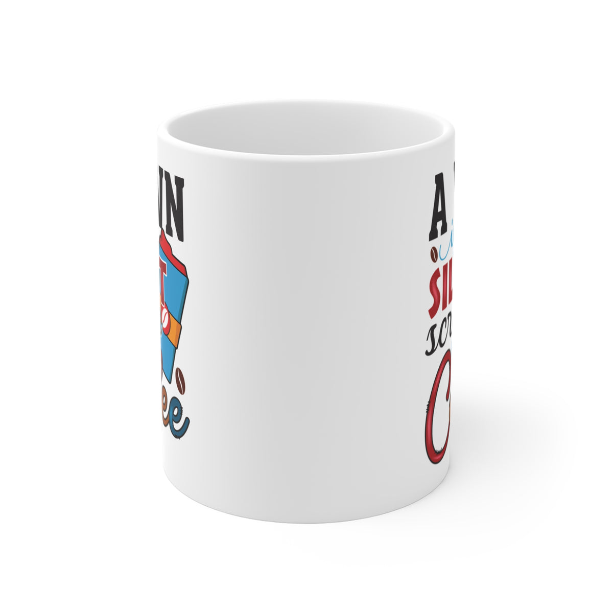"A Yawn Is a Silent Scream for Coffee" Mug