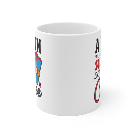 "A Yawn Is a Silent Scream for Coffee" Mug