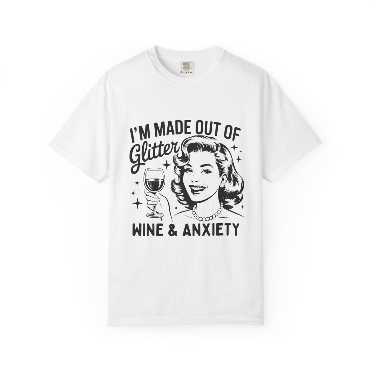 Funny Anxiety Retro Graphic T-shirt
