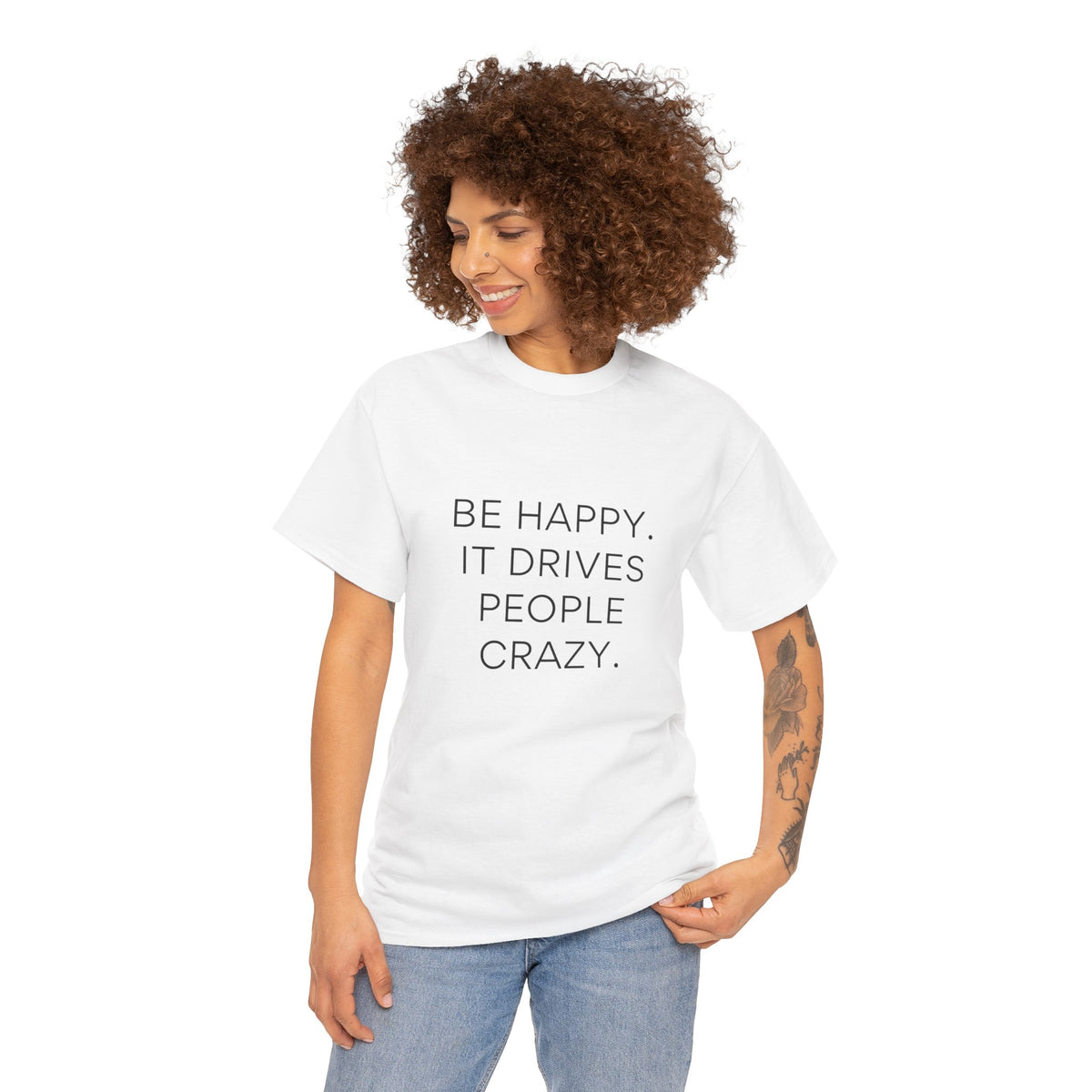 Inspirational Happy Unisex Heavy Cotton T-shirt