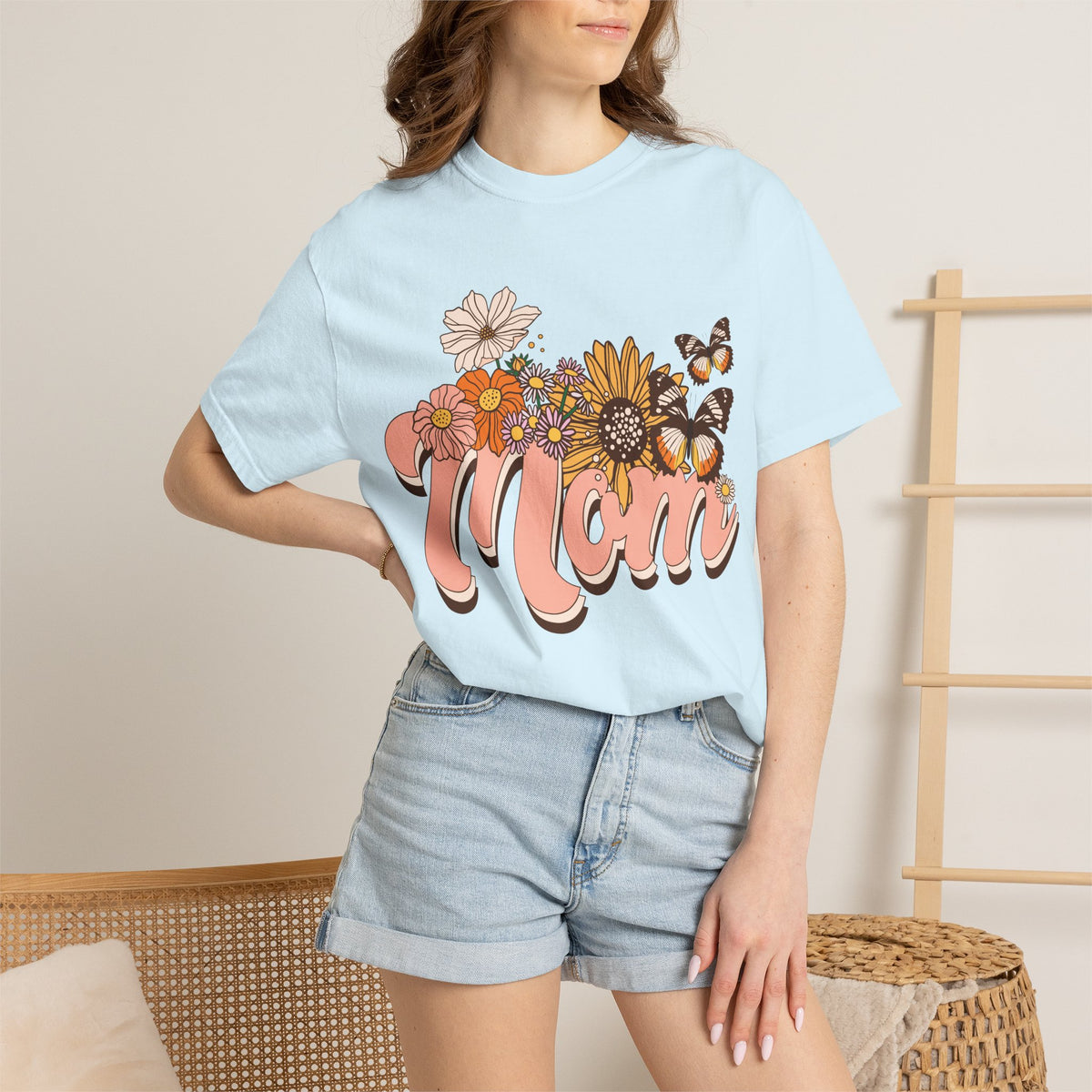 Mom Floral Graphic T-Shirt Retro