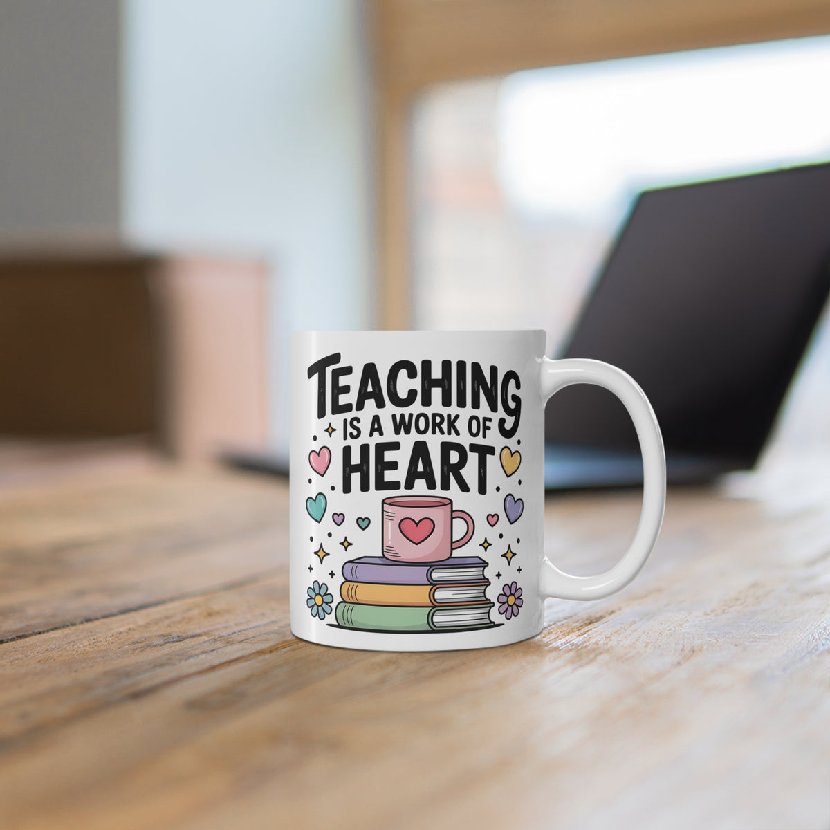 "Teaching is a Work of Heart" Mug