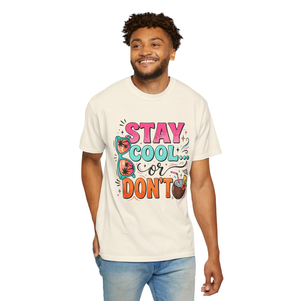 Stay Cool Bright Summer Graphic T-shirt Gift