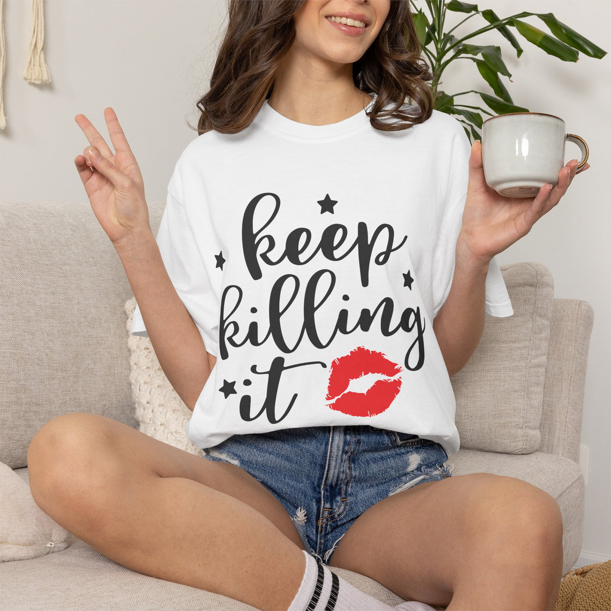 "Keep Killing It" Motivational Womens T-shirt