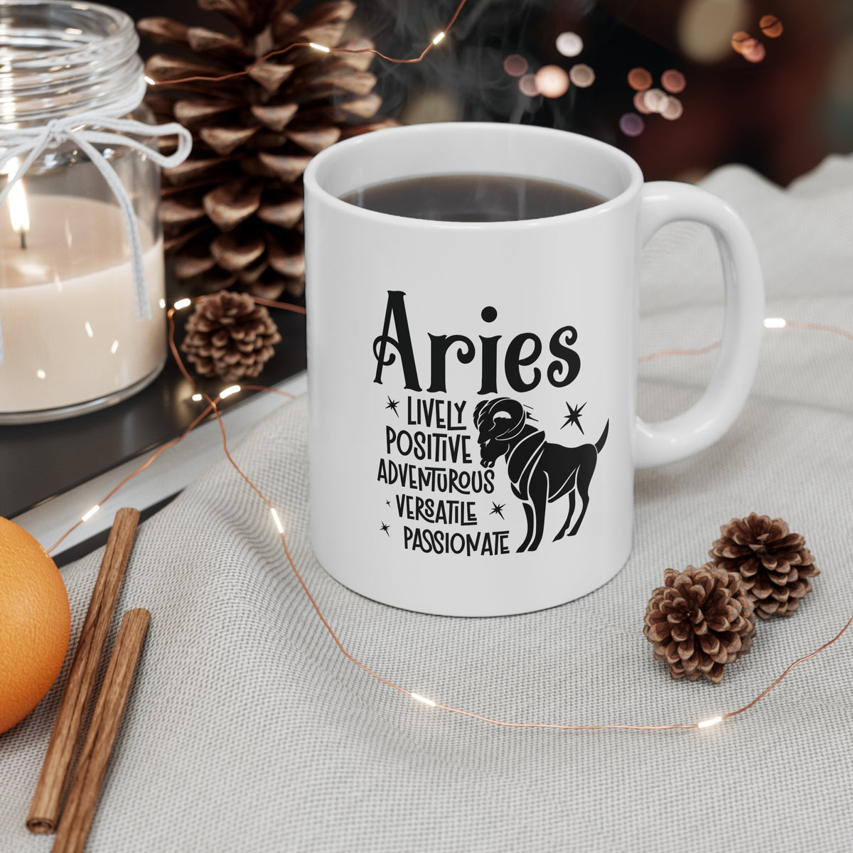 Aries Zodiac Coffee Tea Mug Gift