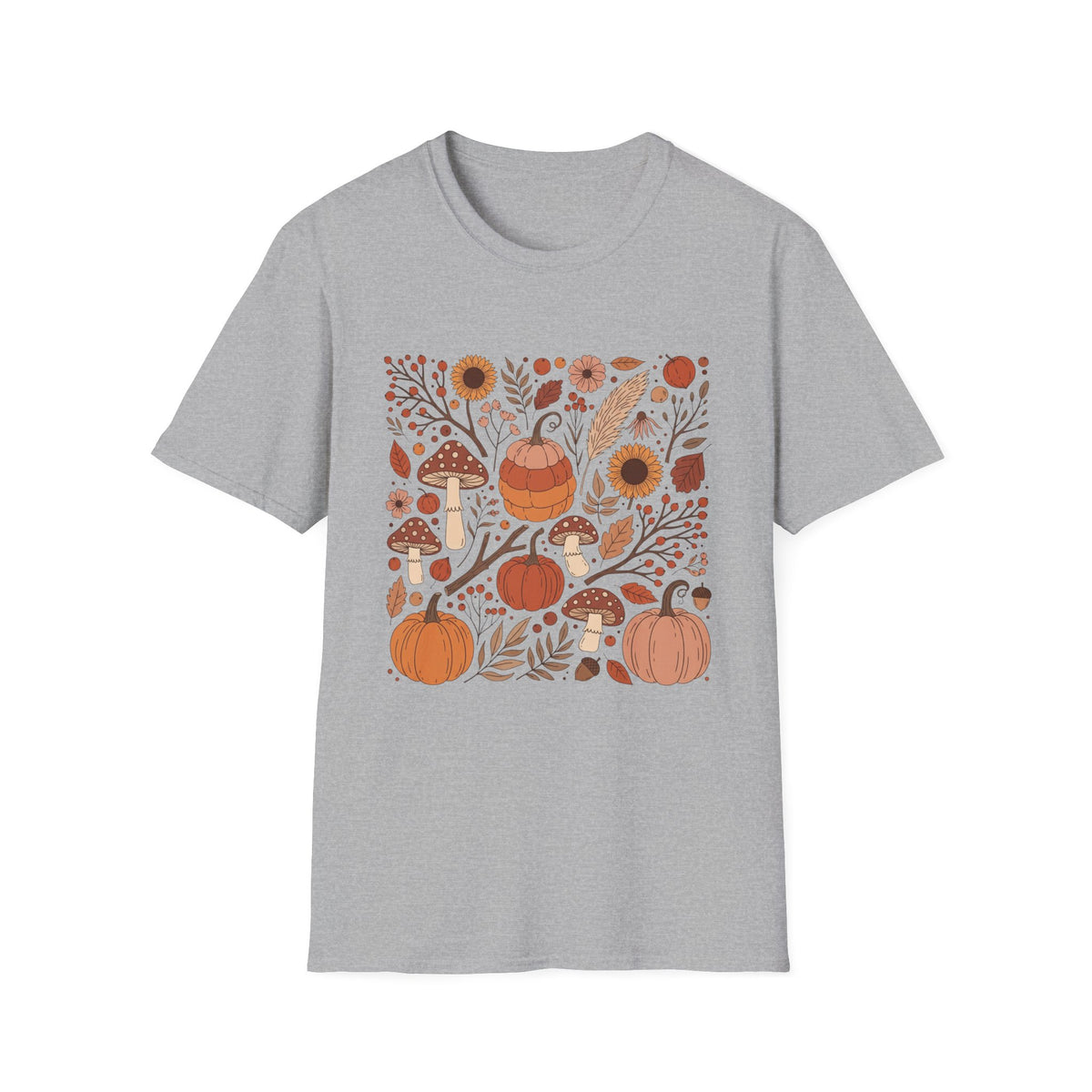 Colorful Autumn Harvest Graphic T-Shirt