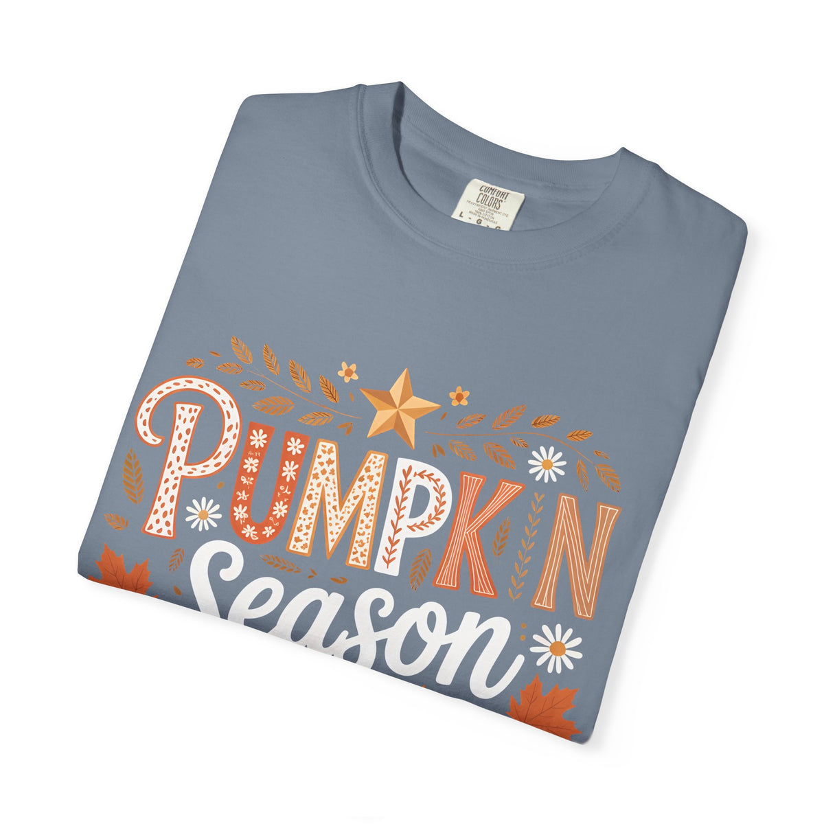 Pumpkin Season T-Shirt — Fall Leaves & Cozy Autumn Graphic Tee