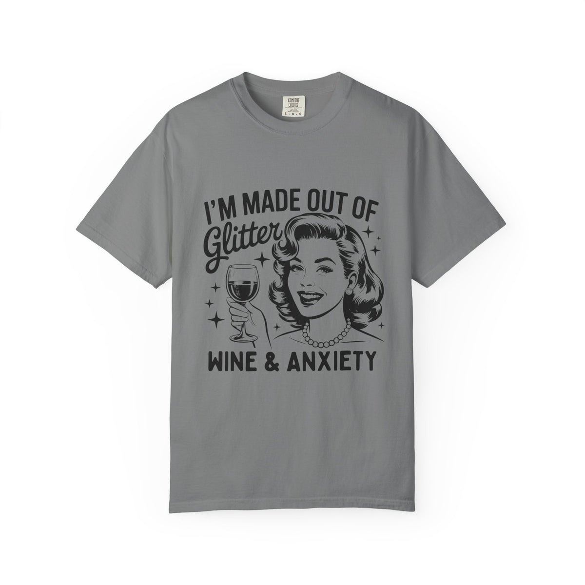 Funny Anxiety Retro Graphic T-shirt