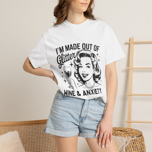 Funny Anxiety Retro Graphic T-shirt
