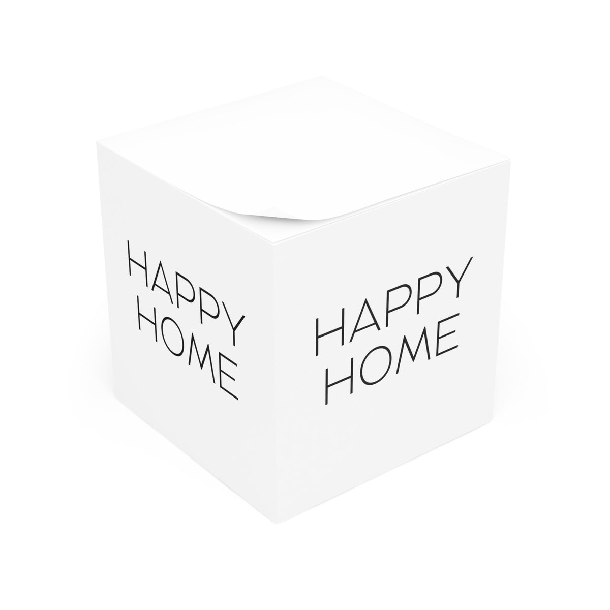 Happy Home Note Cube Memo Block Gift