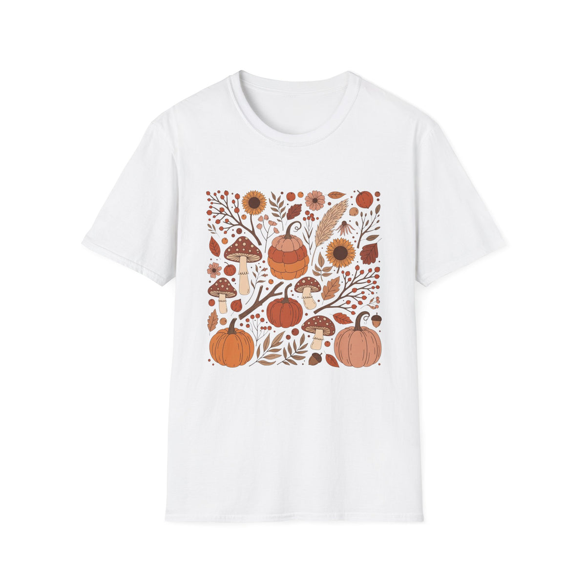 Colorful Autumn Harvest Graphic T-Shirt