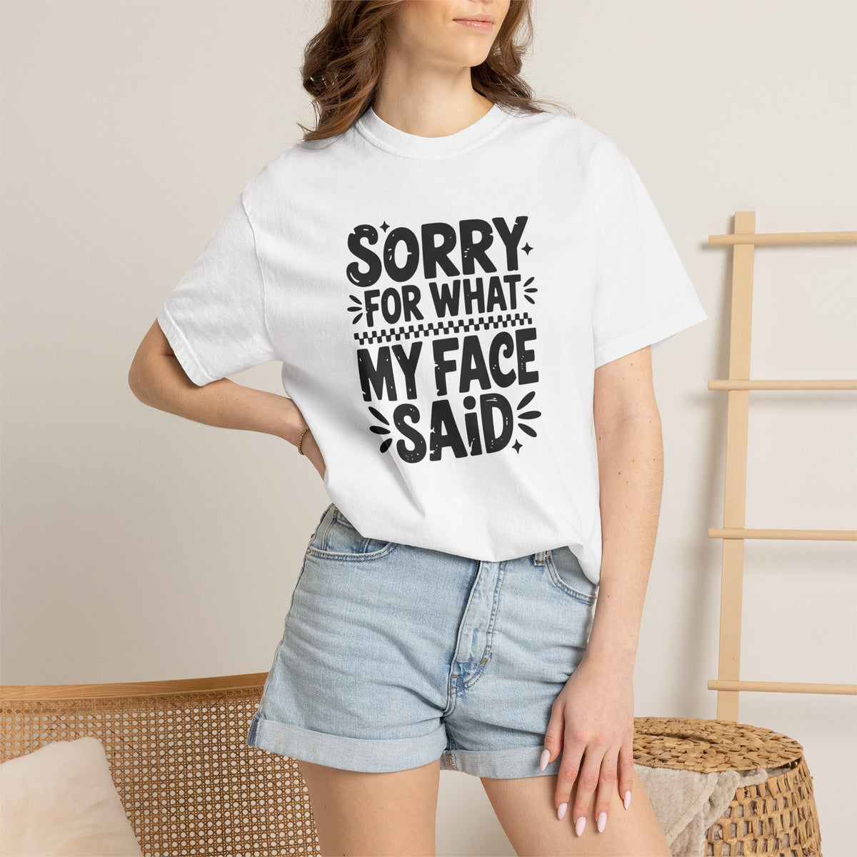 "Sorry For What My Face Said" Unisex Tee