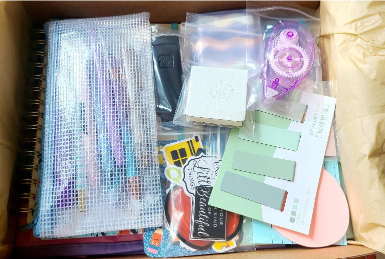 Bookish Teacher Bundle: Insulated Lunch Bag, Journal, Classroom Supplies