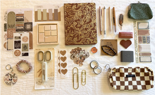Cozy Journaling Kit: Earth-Toned Stationery Bundle for Book Lovers