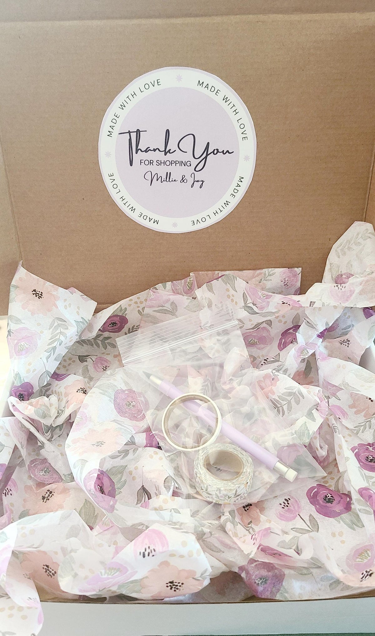 Elegant Floral Bookish Stationery Gift Box