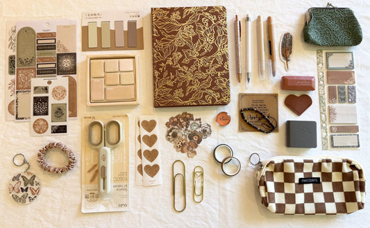 Cozy Journaling Kit: Earth-Toned Stationery Bundle for Book Lovers